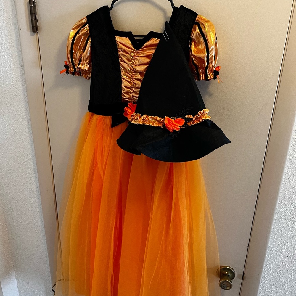 Target Orange and Black Kids Witch Costume
